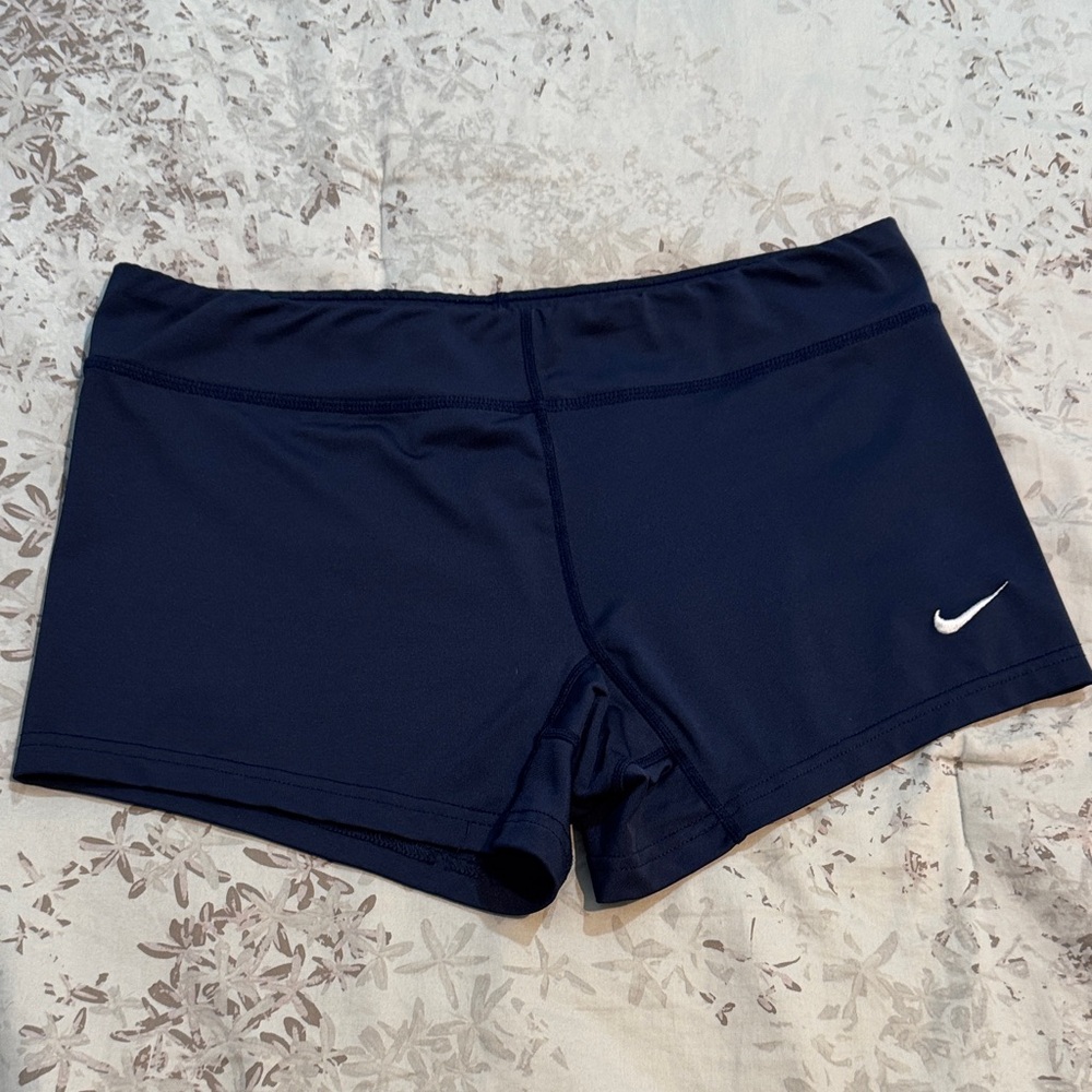 Nike Women's Dark Blue Athletic Shorts